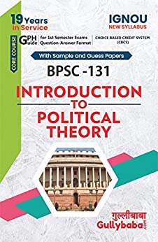 IGNOU (CBCS) BPSC-131 Intoduction to political theory notes in English medium: Solved Sample Paper and Important Exam Notes