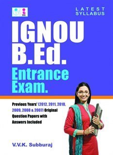 IGNOU B.Ed. Entrance Exams by Subburaj V. (2012-08-13) Paperback