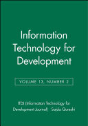 Information Technology for Development, Volume 13, Number 2