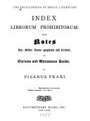 The Encyclopedia of Erotic Literature: Index librorum prohibitorum