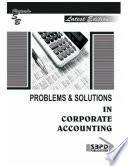 Problems & Solutions In Corporate Accounting
