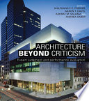Architecture Beyond Criticism, Expert Judgment and Performance Evaluation