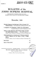 Bulletin of the Johns Hopkins Hospital