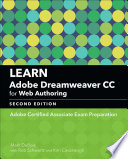Learn Adobe Dreamweaver CC for Web Authoring, Adobe Certified Associate Exam Preparation